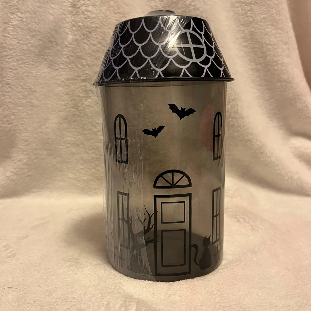 Target Bullseye DISCONTINUED Glass Haunted House Spooky Container